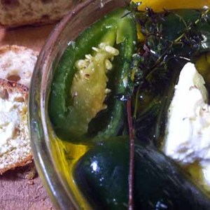 Marinated Feta Cheese with Jalapeños