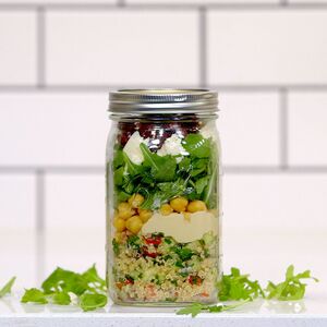 Mason Jar Greek Tabbouleh Salad