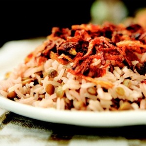 Mejadra, Rice with Lentils