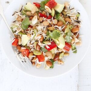 Mexican rice & bean salad