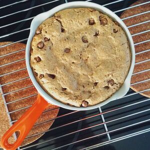 Mini Vegan Chocolate Chip Skillet Cookie