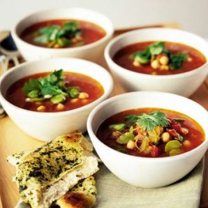 Moroccan chickpea soup