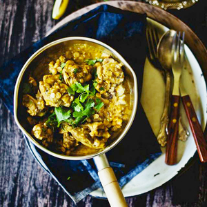 Murg Dhansak: Chicken Cooked with Lentils