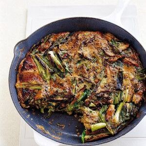 Mushroom and Scallion Frittata