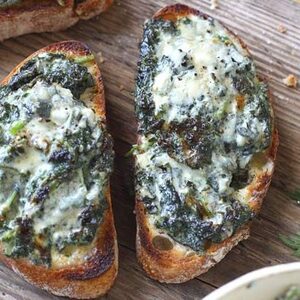 Nettle & blue cheese rarebit