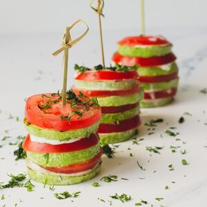 No Bread Tomato Zucchini Sandwich