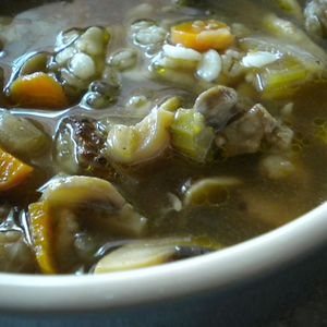 Old Fashioned Mushroom Barley Soup