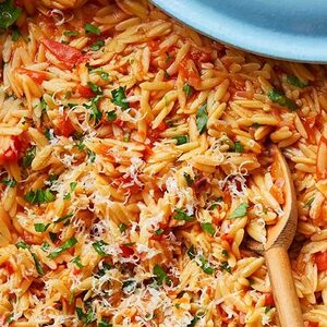 One-pot tomato orzo