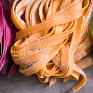 Orange Tomato Paste-Colored Fresh Pasta Recipe