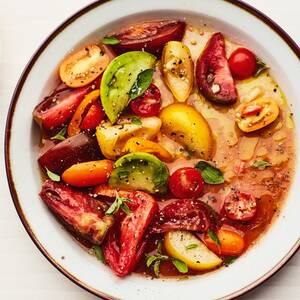 Oregano-Marinated Tomato Salad