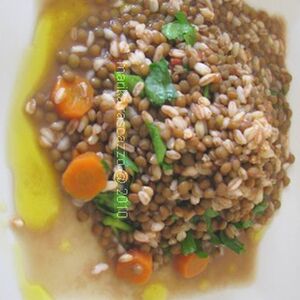 Orzo with Lentils soup