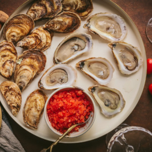 Oysters with Tomato and Vermouth Granita