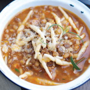 Pasta Soup with Lentils