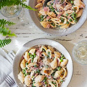 Pea & ham pasta