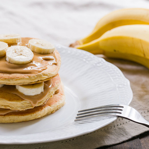 Peanut Butter Banana Pancakes