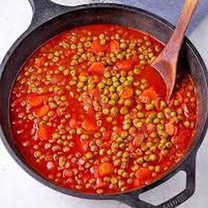 Peas Cooked in Tomato Sauce