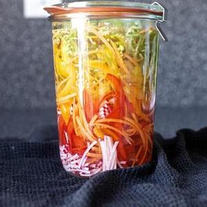 Pickled Vegetable Sandwich Slaw With Mustard Seeds