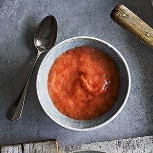 Pickled rhubarb compote