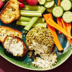 Pistachio-Sesame Cheese Ball