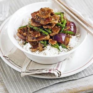 Pork, green bean & oyster stir-fry