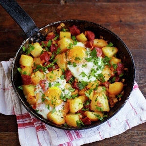 Potato & chorizo breakfast hash