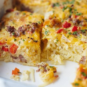 Recipe: Cheesy Hash Brown Breakfast Casserole