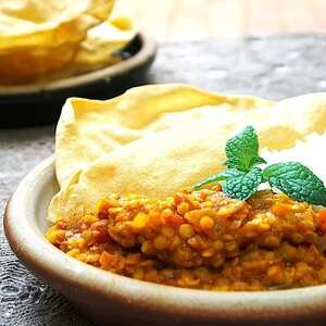 Red Lentil Dahl for a Rainy Day