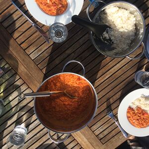 Red lentil stew/soup