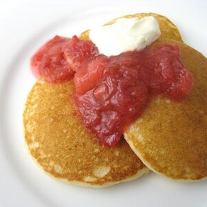 Rhubarb Soup And Blini