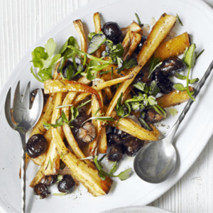 Roast parsnip & chestnut salad