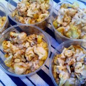 Roasted Cauliflower with Tahini and Lemon