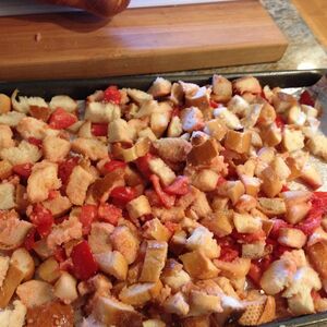 Roasted Tomato Panzanella Salad