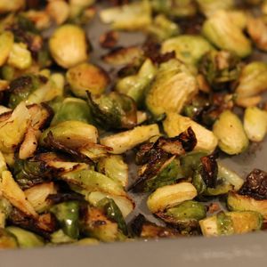 Roasted Garlic Brussels Sprouts