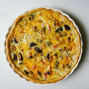 Roasted Summer Vegetable Quiche