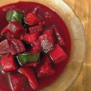 Roasted Beet and Mixed Vegetable Soup