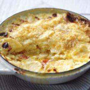 Root vegetable gratin