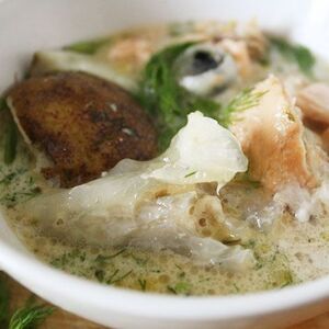 Salmon Head Soup Recipe