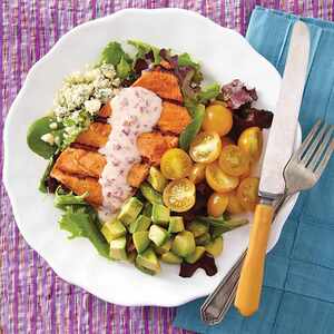 Salmon Cobb Salad with Chipotle Dressing