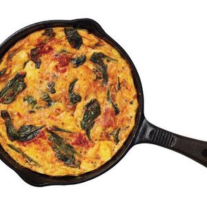 Salsa and Spinach Frittata