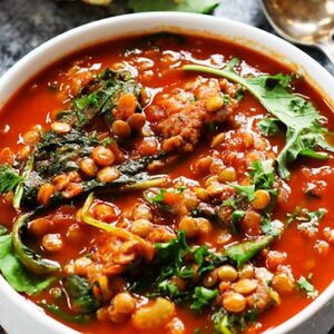 Sausage, Kale and Lentil Stew