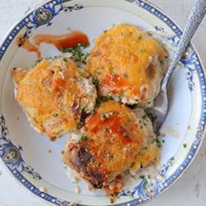 Sausage Gravy and Cheddar Biscuit Pot Pie