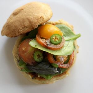 Savory White Bean Burger (gluten-free)