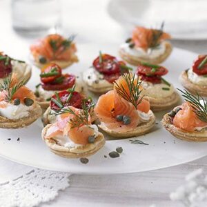 Savoury parmesan tartlets