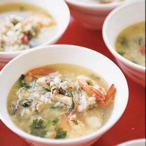 Seafood and Rice Soup