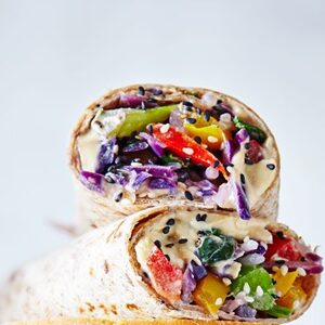 Sesame stir-fry wrap