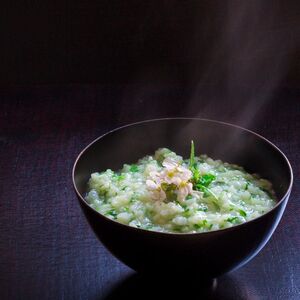 Seven-herb rice soup