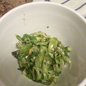 Shaved Asparagus Salad with Peas, Mint, and Feta