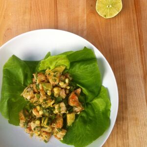 Shrimp and Corn Salad with Lime Dressing