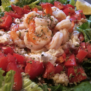 Shrimp-Quinoa Salad with Feta and Tomatoes