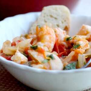 Simple Tomato and Lime Shrimp